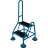 Mobile Warehouse Step Ladders With Handle And Ribbed Rubber Steps -Storage Equipment Store AIG5972032