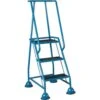 Mobile Warehouse Step Ladders With Ribbed Rubber Steps And Domed Feet -Storage Equipment Store AIG5972053