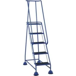 Mobile Warehouse Step Ladders With Ribbed Rubber Steps And Domed Feet -Storage Equipment Store AIG5972059