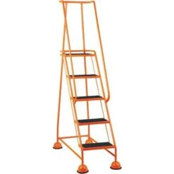Mobile Warehouse Step Ladders With Ribbed Rubber Steps And Domed Feet -Storage Equipment Store AIG5972061