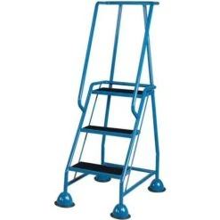 Mobile Anti-Slip Step Ladders With Domed Feet