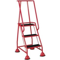 Mobile Anti-Slip Step Ladders With Domed Feet -Storage Equipment Store AIG5972063