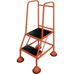 Mobile Step Ladders. Domed Feet And Big Rubber Steps. Classic Plus -Storage Equipment Store AIG5972073