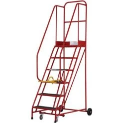Warehouse Step Ladders With Anti-Slip Steel Steps -Storage Equipment Store AIG5972103