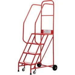 Step Ladders - Industrial & Mobile - Punched Metal Steps - Set Heights