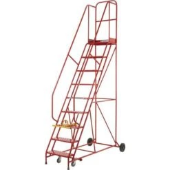 Step Ladders - Industrial & Mobile - Punched Metal Steps - Set Heights -Storage Equipment Store AIG5972113