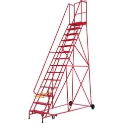 Step Ladders - Industrial & Mobile - Punched Metal Steps - Set Heights -Storage Equipment Store AIG5972117