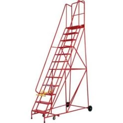 Step Ladders - Industrial & Mobile - Punched Metal Steps - Set Heights -Storage Equipment Store AIG5972151