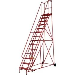 Step Ladders - Industrial & Mobile - Punched Metal Steps - Set Heights -Storage Equipment Store AIG5972152