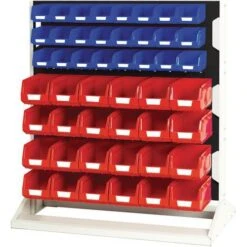 Bott Single-sided Louvre Panel Racks - 1125mm High -Storage Equipment Store AIG6031753