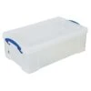 12L Really Useful Storage Boxes With Lids - Transparent Plastic -Storage Equipment Store AIG6300947