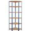 Rapid 2 Medium Duty Corner Bay With 6 Chipboard Shelves - 1980h 2 Rapid 2 Medium Duty Corner Bay With 6 Chipboard Shelves - 1980h -Storage Equipment Store AIG6741941