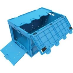 Blue Folding Euro Containers - 60L To 68L -Storage Equipment Store AIG7718704